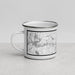 Left View Custom Danbury Connecticut Map Enamel Mug in Classic