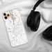 Custom Danbury Connecticut Map Phone Case in Classic on Table with Black Headphones