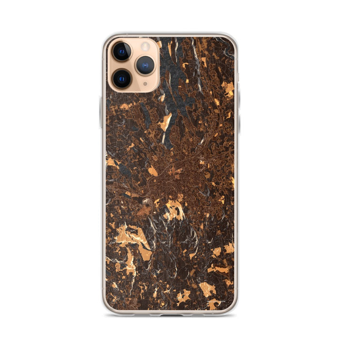 Custom Danbury Connecticut Map Phone Case in Ember