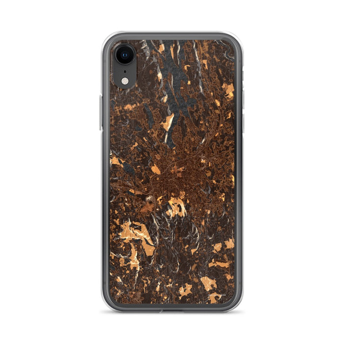 Custom Danbury Connecticut Map Phone Case in Ember