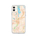 Custom Danbury Connecticut Map Phone Case in Watercolor