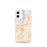 Custom Danbury Connecticut Map iPhone 12 mini Phone Case in Watercolor