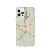Custom Danbury Connecticut Map iPhone 12 Pro Phone Case in Woodblock