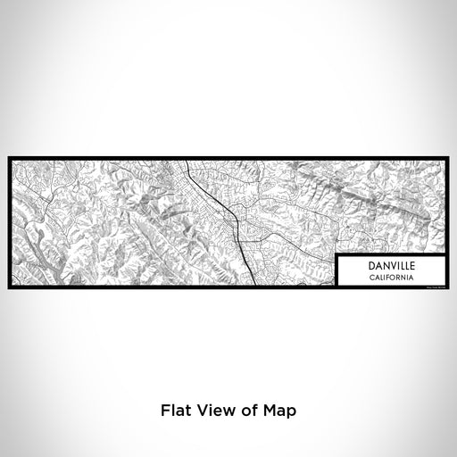 Flat View of Map Custom Danville California Map Enamel Mug in Classic