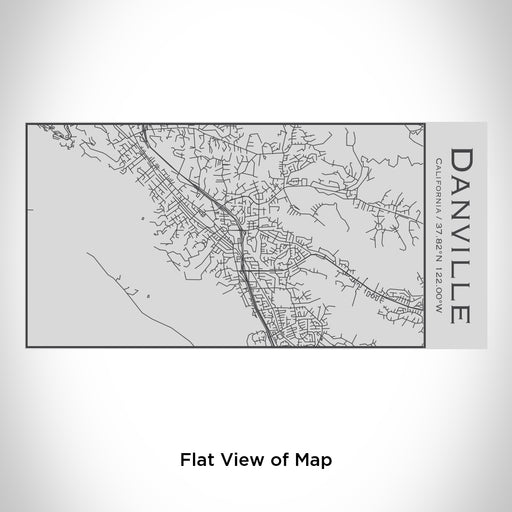 Rendered View of Danville California Map Engraving on 17oz Stainless Steel Insulated Cola Bottle