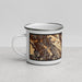 Left View Custom Danville California Map Enamel Mug in Ember