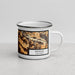 Right View Custom Danville California Map Enamel Mug in Ember