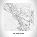 Rendered View of Danville California Map Engraving on 17oz Stainless Steel Insulated Tumbler in White