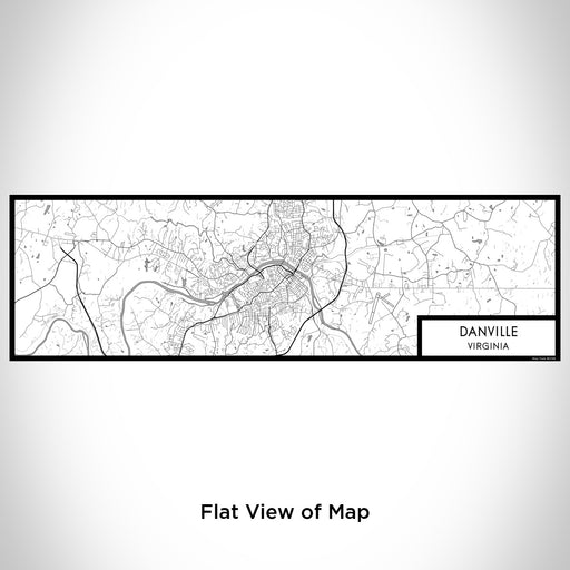 Flat View of Map Custom Danville Virginia Map Enamel Mug in Classic