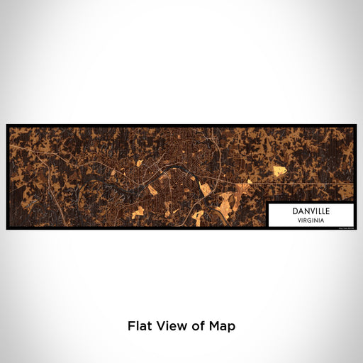 Flat View of Map Custom Danville Virginia Map Enamel Mug in Ember