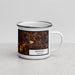 Right View Custom Danville Virginia Map Enamel Mug in Ember