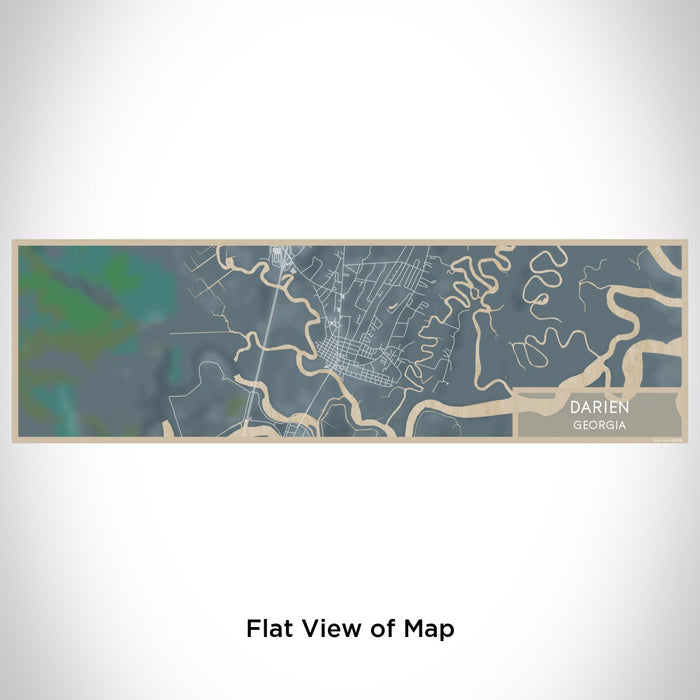 Flat View of Map Custom Darien Georgia Map Enamel Mug in Afternoon
