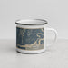 Right View Custom Darien Georgia Map Enamel Mug in Afternoon
