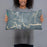Person holding 20x12 Custom Darien Georgia Map Throw Pillow in Afternoon