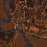 Darien Georgia Map Print in Ember Style Zoomed In Close Up Showing Details