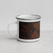 Left View Custom Darien Georgia Map Enamel Mug in Ember