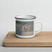 Right View Custom Darrington Washington Map Enamel Mug in Afternoon