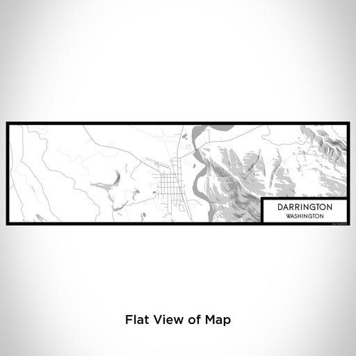 Flat View of Map Custom Darrington Washington Map Enamel Mug in Classic