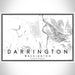 Darrington Washington Map Print Landscape Orientation in Classic Style With Shaded Background