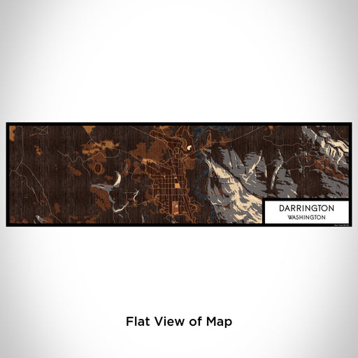 Flat View of Map Custom Darrington Washington Map Enamel Mug in Ember