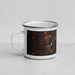 Left View Custom Darrington Washington Map Enamel Mug in Ember