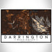 Darrington Washington Map Print Landscape Orientation in Ember Style With Shaded Background