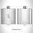 Rendered View of Darrington Washington Map Engraving on 6oz Stainless Steel Flask