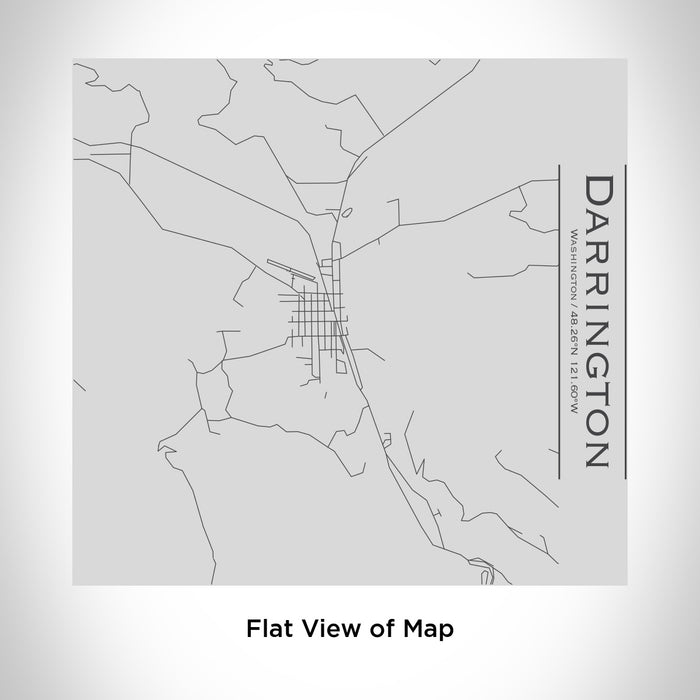 Rendered View of Darrington Washington Map Engraving on 17oz Stainless Steel Insulated Tumbler