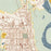 Darrington Washington Map Print in Woodblock Style Zoomed In Close Up Showing Details