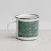 Left View Custom Davenport Iowa Map Enamel Mug in Afternoon