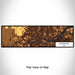 Flat View of Map Custom Davenport Iowa Map Enamel Mug in Ember