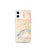 Custom Davenport Iowa Map iPhone 12 mini Phone Case in Watercolor