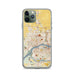 Custom Davenport Iowa Map Phone Case in Woodblock