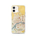 Custom Davenport Iowa Map iPhone 12 Phone Case in Woodblock