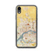 Custom Davenport Iowa Map Phone Case in Woodblock