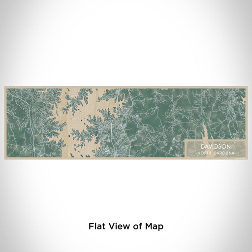 Flat View of Map Custom Davidson North Carolina Map Enamel Mug in Afternoon