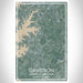 Davidson North Carolina Map Print Portrait Orientation in Afternoon Style With Shaded Background