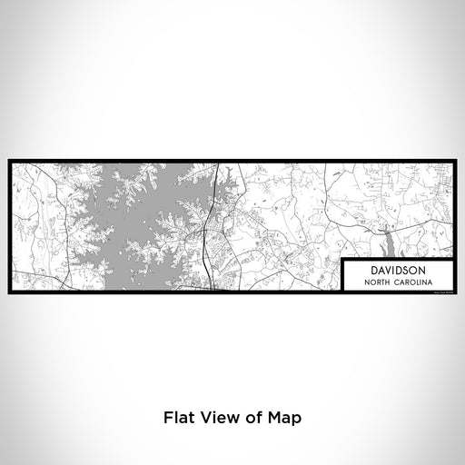 Flat View of Map Custom Davidson North Carolina Map Enamel Mug in Classic