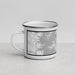 Left View Custom Davidson North Carolina Map Enamel Mug in Classic