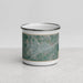 Front View Custom Davis California Map Enamel Mug in Afternoon