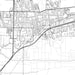 Davis California Map Print in Classic Style Zoomed In Close Up Showing Details
