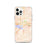 Custom Davis California Map iPhone 12 Pro Phone Case in Watercolor
