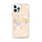 Custom Davis California Map iPhone 12 Pro Max Phone Case in Watercolor