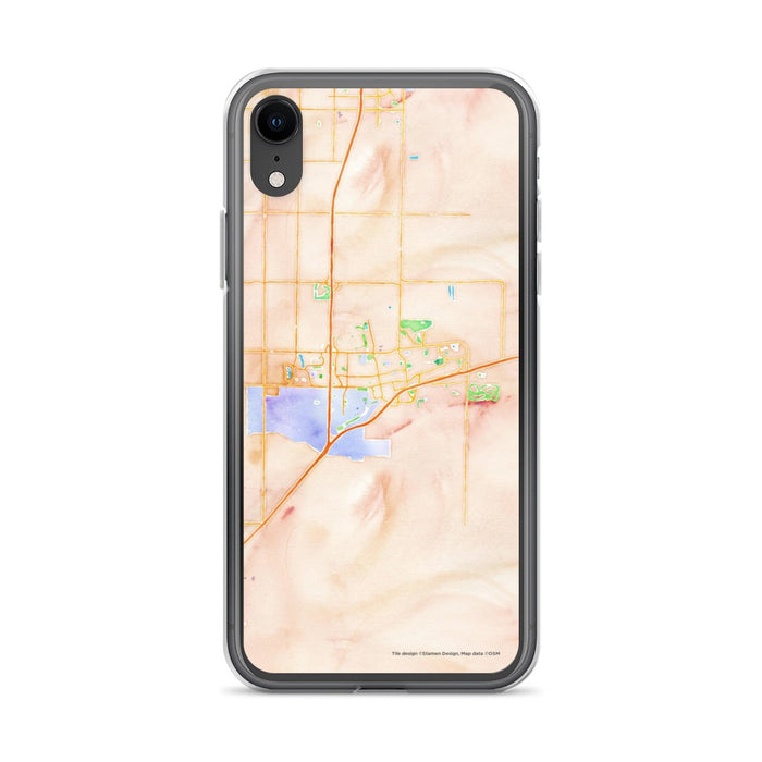 Custom Davis California Map Phone Case in Watercolor