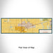 Flat View of Map Custom Davis California Map Enamel Mug in Woodblock