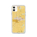 Custom Davis California Map Phone Case in Woodblock