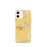 Custom Davis California Map iPhone 12 mini Phone Case in Woodblock