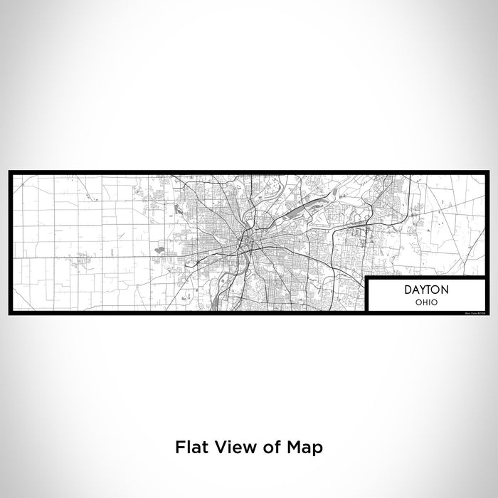 Flat View of Map Custom Dayton Ohio Map Enamel Mug in Classic