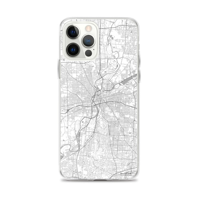 Custom Dayton Ohio Map iPhone 12 Pro Max Phone Case in Classic