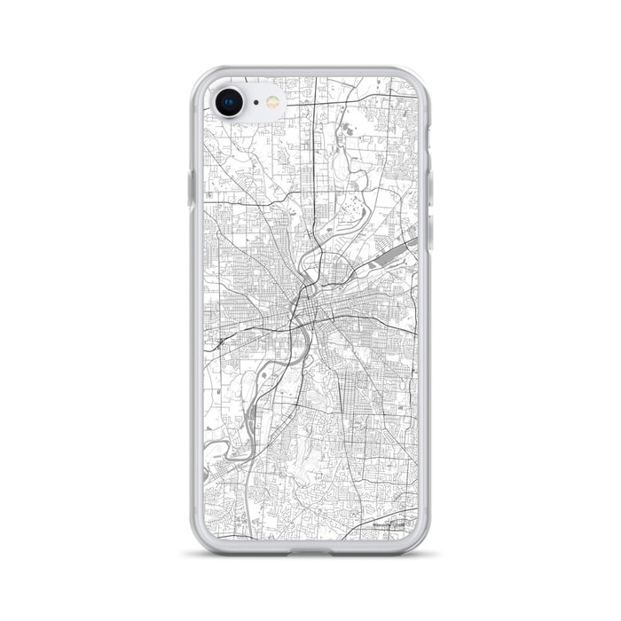 Custom Dayton Ohio Map iPhone SE Phone Case in Classic